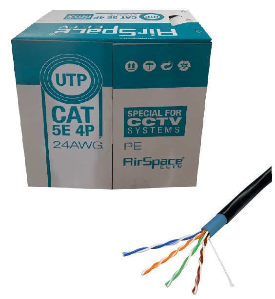 Cavo di Rete UTP Cat 5E Per Posa Esterna CCA *(prezzo al mt)